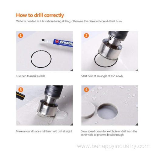 Diamond Drill Bits with 10 Packs Diamond Coating